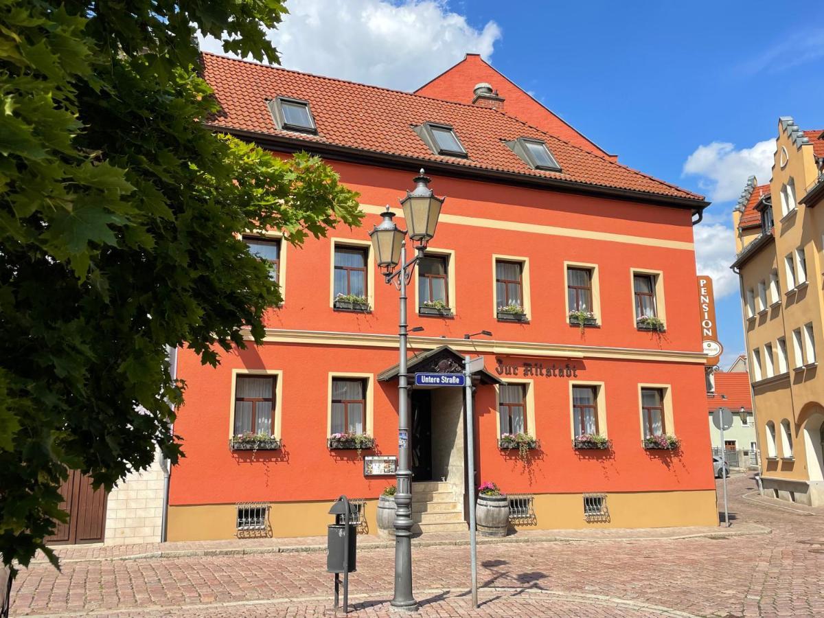 "Zur Altstadt - Am Fusse Der Osterburg" Gaststaette, Pension, Fewo Weida ภายนอก รูปภาพ